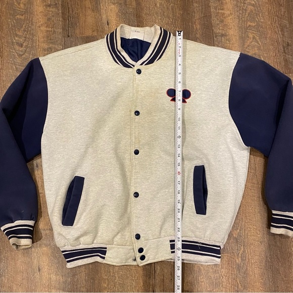 Vintage 90s Disney Mickey Mouse Distressed Varsity Jacket - Picture 9 of 15